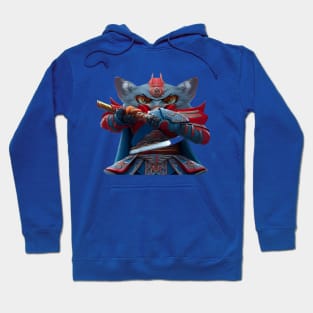 Cat samurai Hoodie